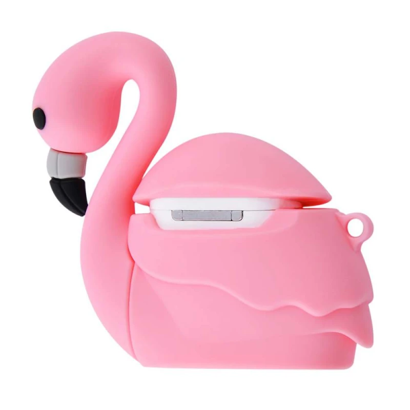 Силіконовий футляр Pink Flamingo для навушників AirPods – Flamingo. Фото 3 з 3