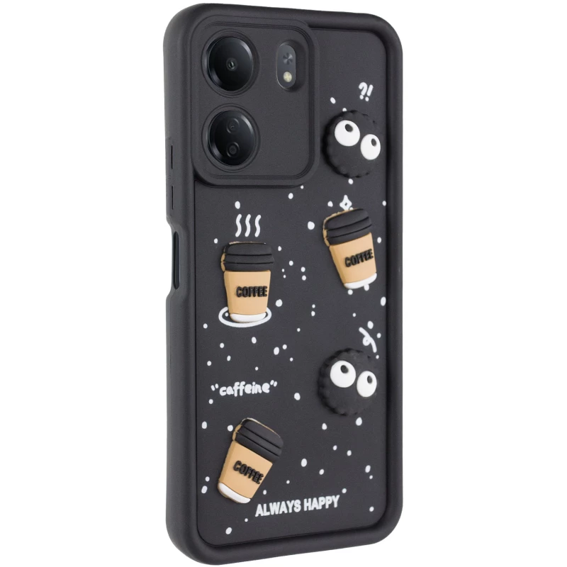 Чохол TPU Toys Case для Xiaomi Poco C65 – Black / Always Happy. Фото 1 з 15