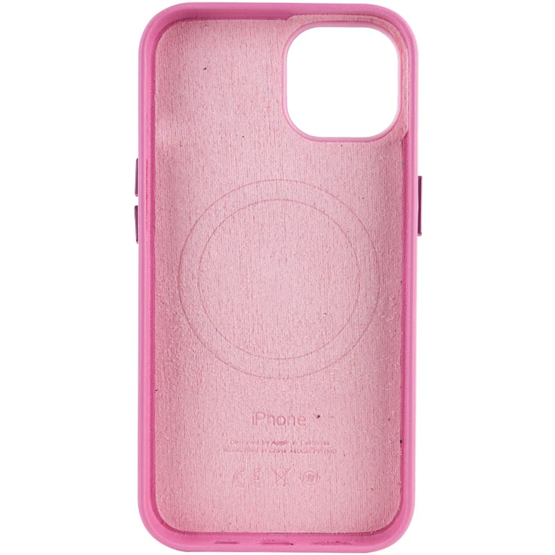 Кожаный чехол Silicone Case Soft с MagSafe для Apple iPhone 13 (6.1") – Pollen. Фото 3 из 8