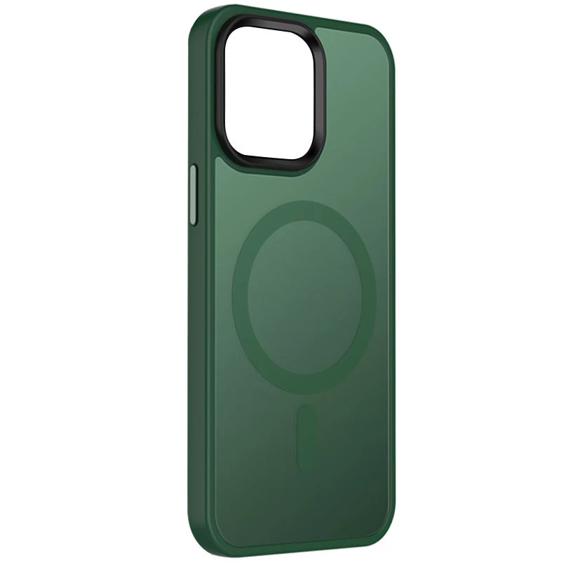 

Кольоровий TPU+PC з металевими кнопками та MagSafe на Apple iPhone 15 Plus (6.7") (Зелений)