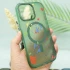 Чехол абстракция рисования с MagSafe для Apple iPhone 15 Pro Max (6.7") – Dark green. Фото 3 из 3