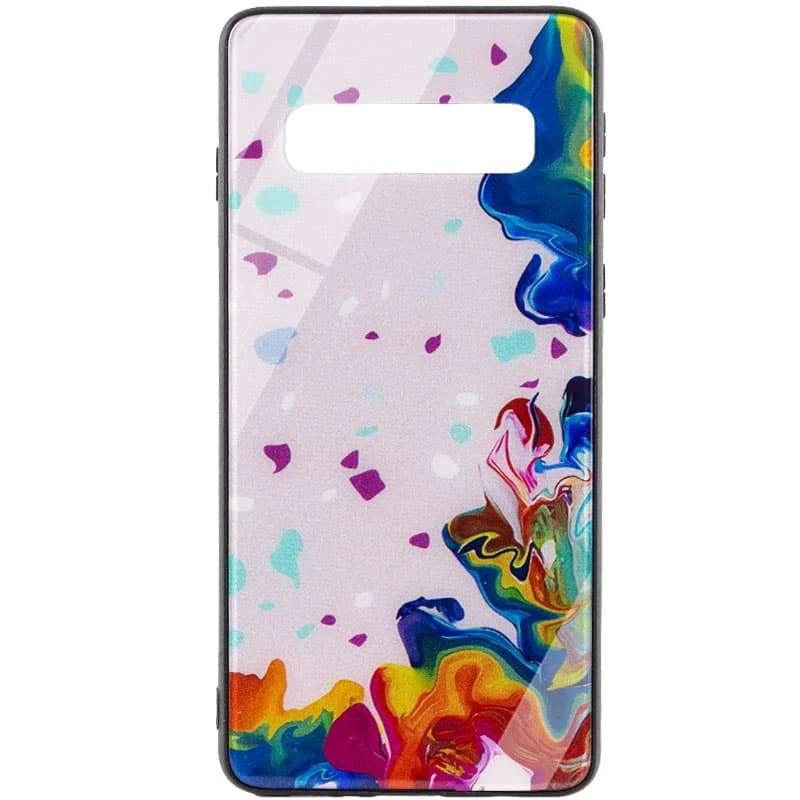 

Скляний чохол Diversity на Samsung Galaxy S10+ (Stains multicolored)