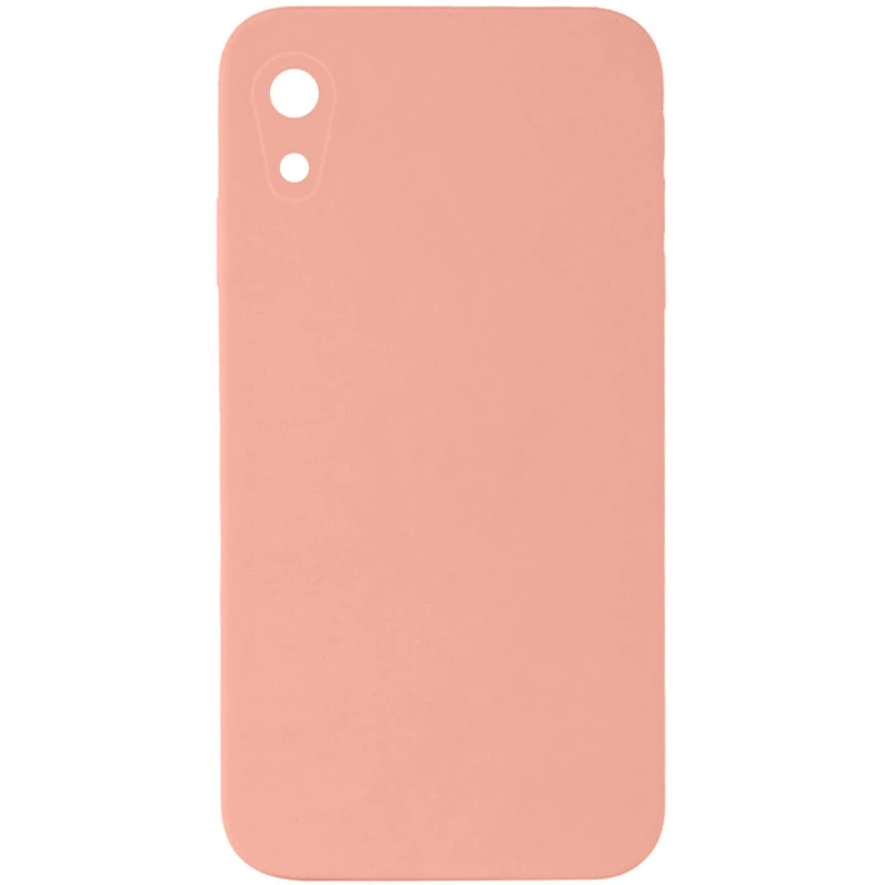 Чохол Silicone Case Square L з захистом камери на Apple iPhone XR (6.1") – Персиковий / Peach. Фото 1 з 1