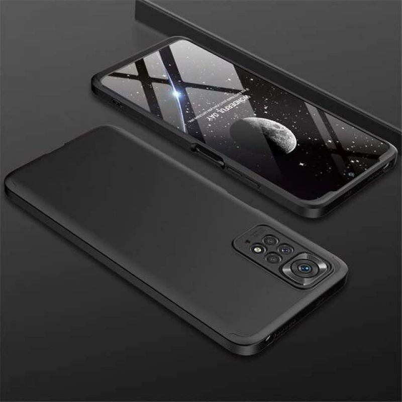 Чехол с защитой 360 градусов GKK для Xiaomi Redmi Note 11 Pro 4G/5G – Черный. Фото 2 Чехол с защитой 360 градусов GKK для Xiaomi Redmi Note 11 Pro 4G/5G – Черный. Фото 2 из 2