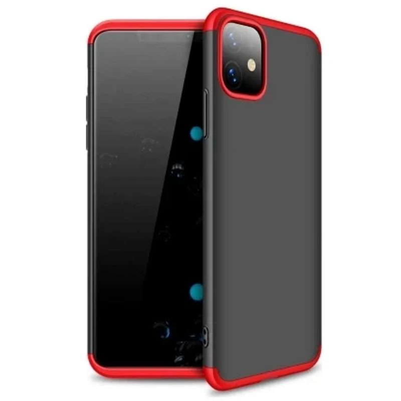 

Чохол із захистом 360 градусів GKK на Apple iPhone 11 (6.1") (Чорний / Червоний)
