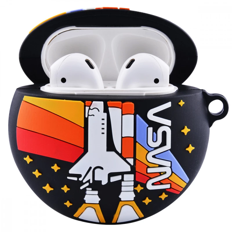 Силиконовый футляр Nasa Rocket Circle series для наушников AirPods фото 1 из 1