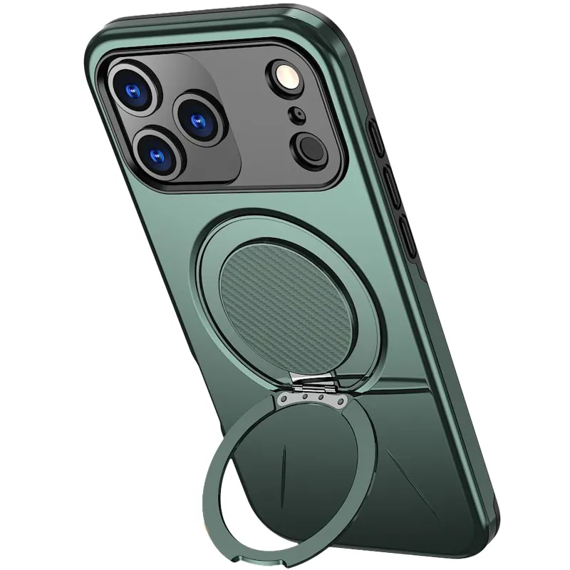 TPU+PC чохол Kalebol Magnetic Case для Apple iPhone 18 Pro Max (6.9") – Grey Green. Фото 3 з 3