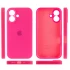 Чехол Silicone Case с защитой камеры для Apple iPhone 16 – Розовый / Barbie pink. Фото 4 из 8