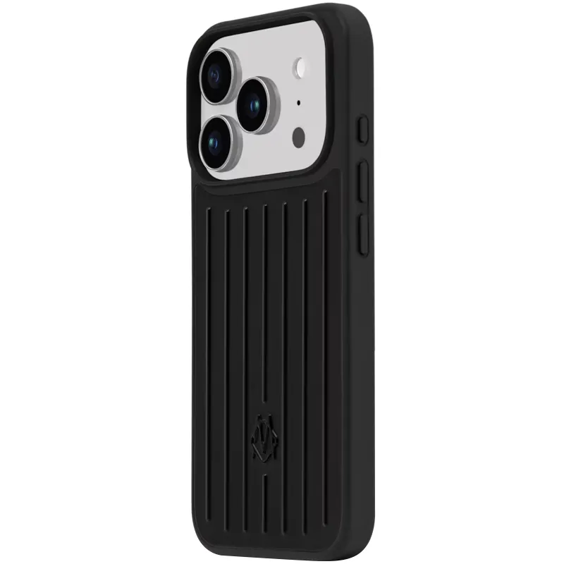 Чехол TPU+Metal Rimowa Style (AAA) для Apple iPhone 18 Pro – Black. Фото 1 из 5