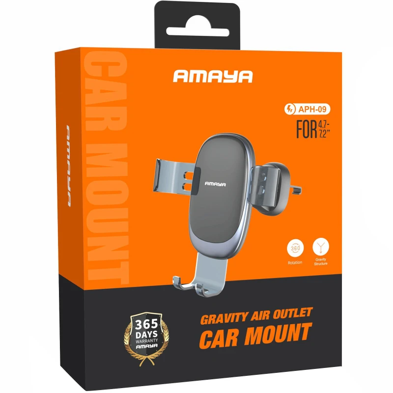 Автодержатель Amaya APH-09 (air outlet) – Black. Фото 2 из 2