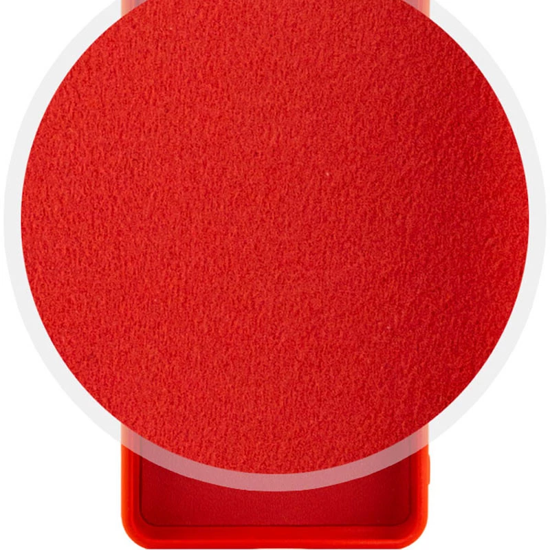 Цветной силиконовый чехол GETMAN с закрытой камерой на Xiaomi Redmi 14C / Poco C75 – Красный / Red. Фото 2 из 3