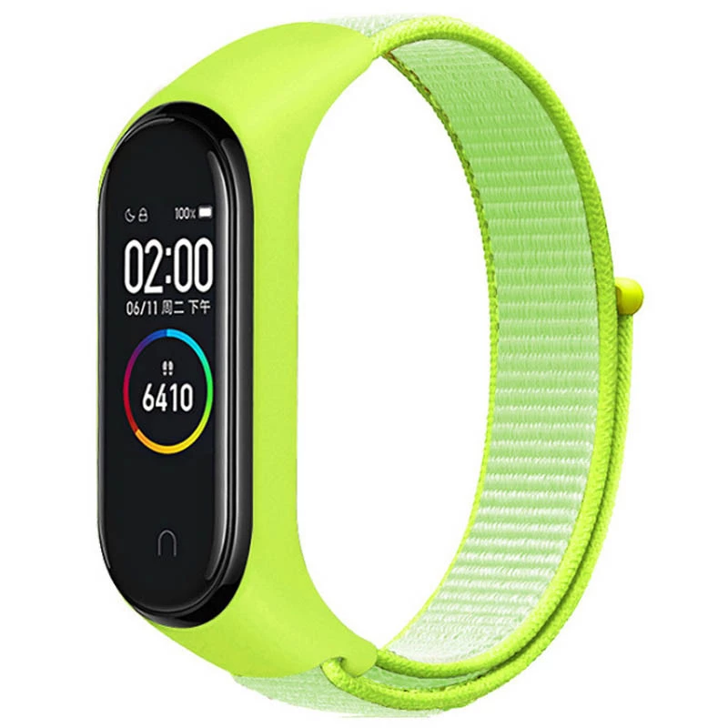 Ремінець Nylon New для Xiaomi Mi Band 3/4/5/6/7 – Light Green. Фото 1 з 1