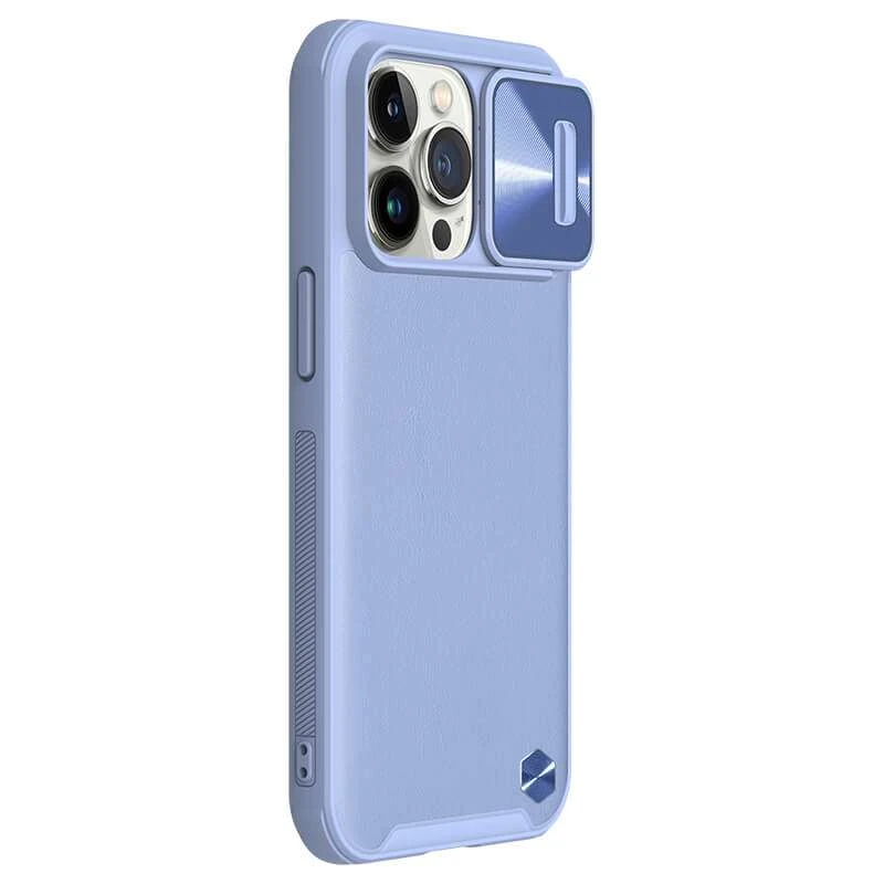 

Шкіряна накладка Nillkin зі шторкою для камери на Apple iPhone 13 Pro Max (6.7") (Бузковий / Purple)