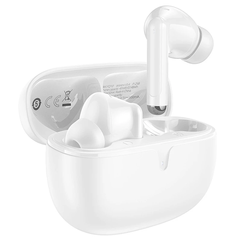 Беспроводные TWS наушники BOROFONE FQ10 Joyful – White. Фото 1 из 4