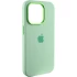 Чехол Silicone Case с металлическими кнопками для Apple iPhone 13 Pro Max (6.7") – Зеленый / Pistachio. Фото 2 из 9