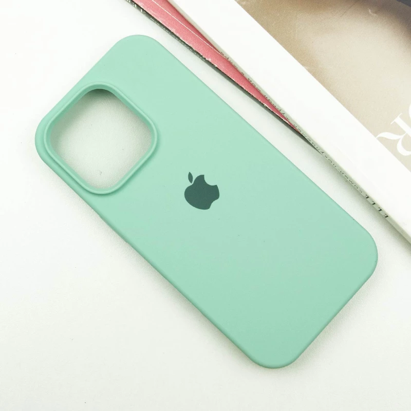 Чехол Silicone Case с закрытым низом для Apple iPhone 15 Pro Max (6.7") – Бирюзовый / Turquoise. Фото 2 из 5