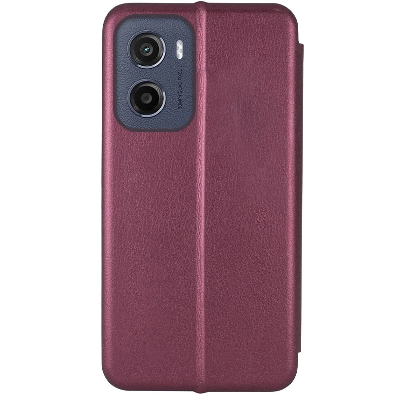 Чехол-книжка классический для Motorola Moto E15 – Бордовый. Фото 2 из 3