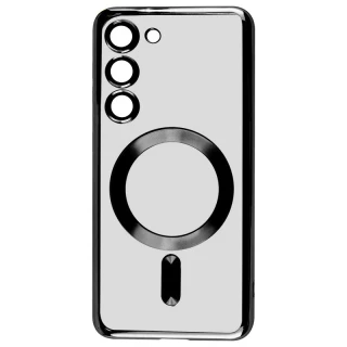 Хромовый TPU чехол с MagSafe для Samsung Galaxy S23+ фото 1 Хромовый TPU чехол с MagSafe для Samsung Galaxy S23+ фото 1 из 3