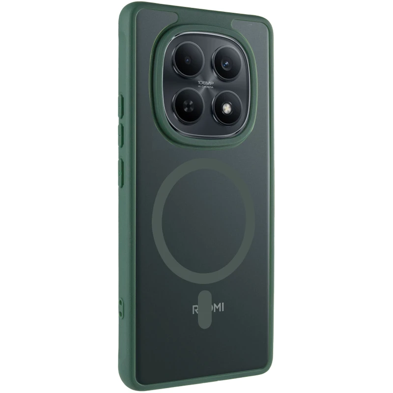 Чохол TPU Bloom with Magnetic Fit для Xiaomi Redmi Note 15 4G/5G (EU) – Green. Фото 1 з 12