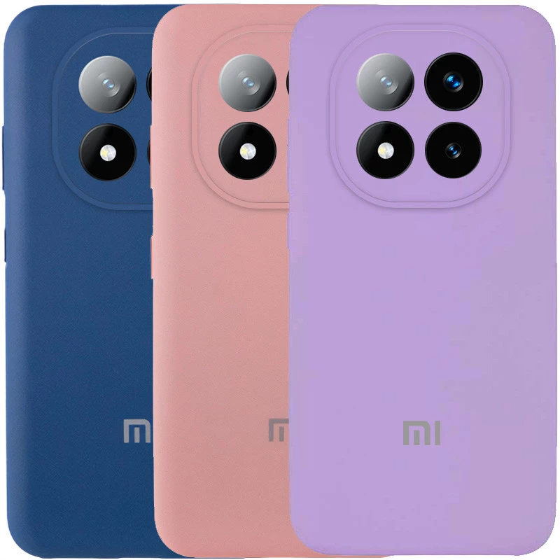 Чехол Silicone Case с закрытым низом и защитой камеры для Xiaomi Redmi Note 14 Pro 4G фото 1 из 1