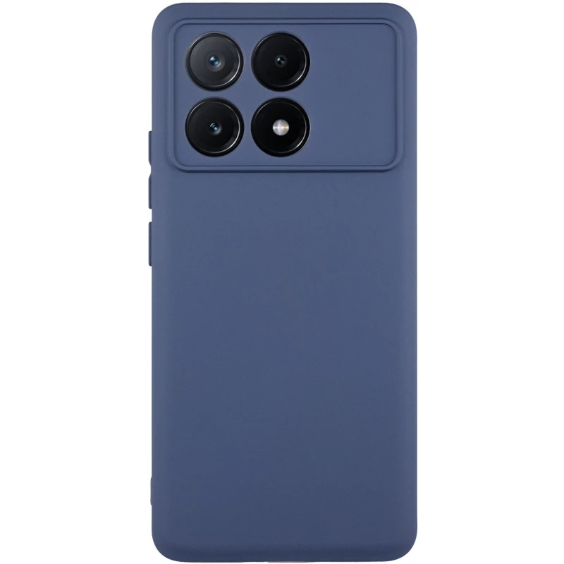 Чехол Silicone Case Lakshmi с закрытой камерой для Xiaomi Redmi Note 13 Pro 4G – Синий / Navy Blue. Фото 1 из 7