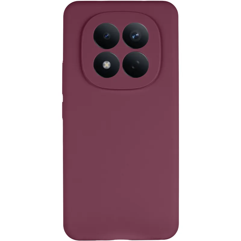 Чехол Silicone Case Lakshmi Premium з закритою камерою на Xiaomi Redmi Note 15 Pro+ 5G – Бордовый / Plum. Фото 3 из 6