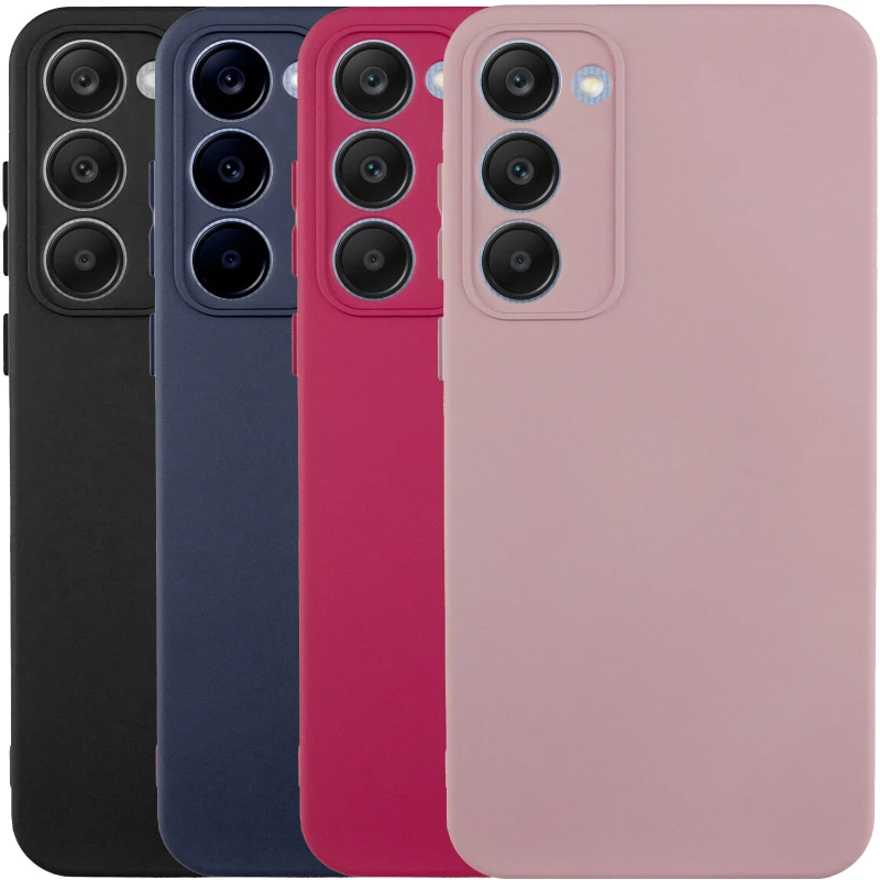 Кольоровий силіконовий чохол GETMAN із закритою камерою для Samsung Galaxy S23+ фото 2 з 3