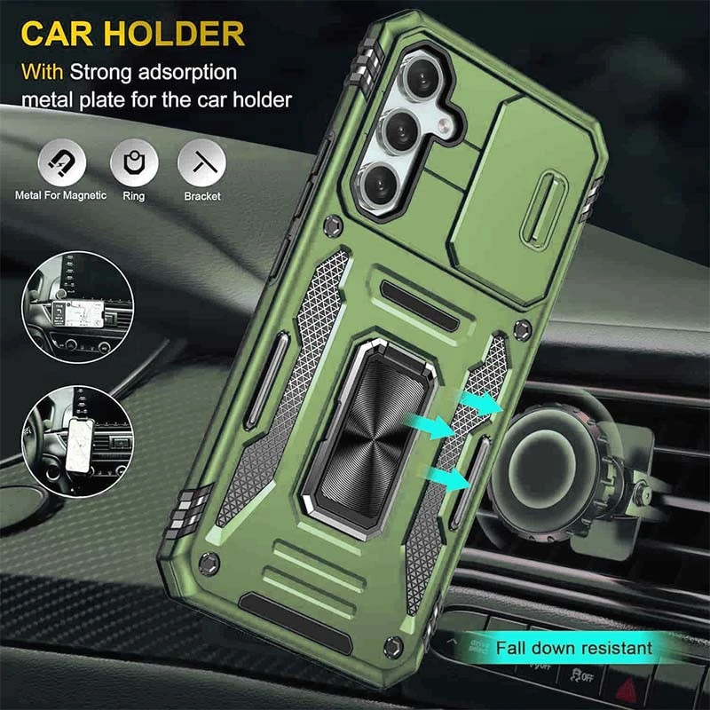 Ударопрочный чехол Square Ring c шторкой на камеру для Samsung Galaxy S25 FE – Оливковый / Army Green. Фото 3 Ударопрочный чехол Square Ring c шторкой на камеру для Samsung Galaxy S25 FE – Оливковый / Army Green. Фото 3 из 6