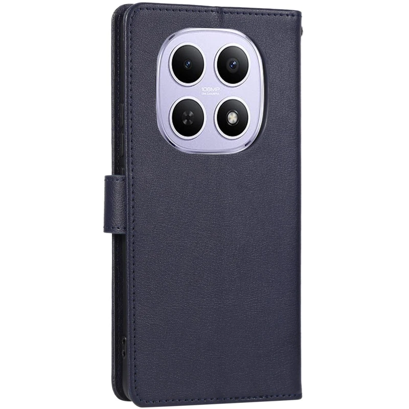 Шкіряний чохол-книжка Essential Case для Xiaomi Redmi 15 (EU) – Синій / Navy Blue. Фото 2 з 5