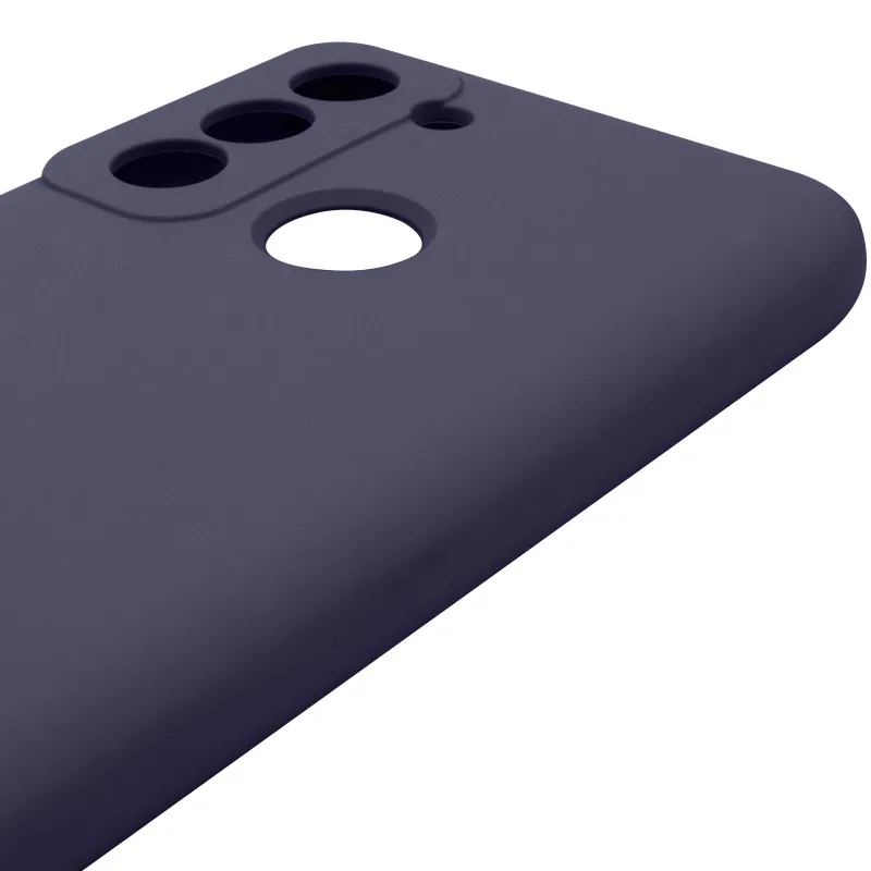 Чехол Silicone Case Lakshmi Premium з закритою камерою на TECNO Pop 5 LTE – Темно-синий / Midnight blue. Фото 7 из 8