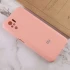 Чохол Silicone Case з закритим низом та захистом камери на Xiaomi Redmi Note 10 / Note 10s – Рожевий / Pudra. Фото 4 з 4
