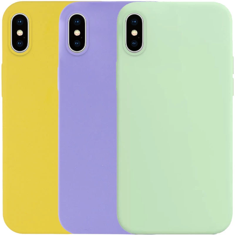 Чехол с закрытым низом Silicone Case для Apple iPhone XS Max (6.5") фото 3 из 3