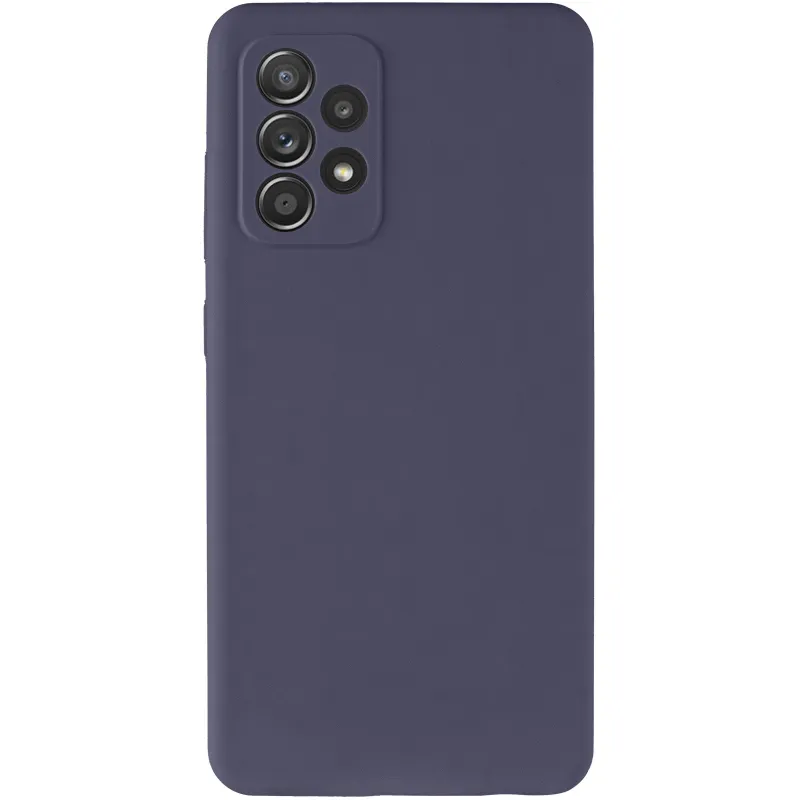 Чехол Silicone Case Lakshmi Premium з закритою камерою на Samsung Galaxy A52 4G / A52 5G – Темно-синий / Midnight blue. Фото 16 из 18