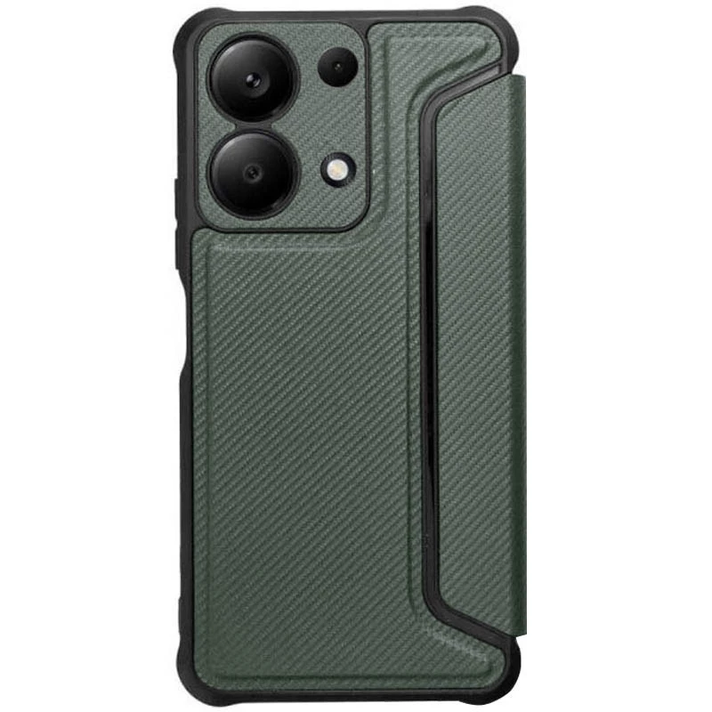 Чехол книга GETMAN с подставкой для Xiaomi Poco M6 4G – Green. Фото 2 из 5