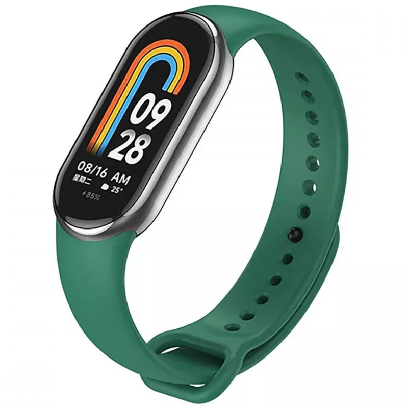 

Силиконовый ремешок для Xiaomi Mi Band 8 (Зеленый / Forest green), Зелений / forest green