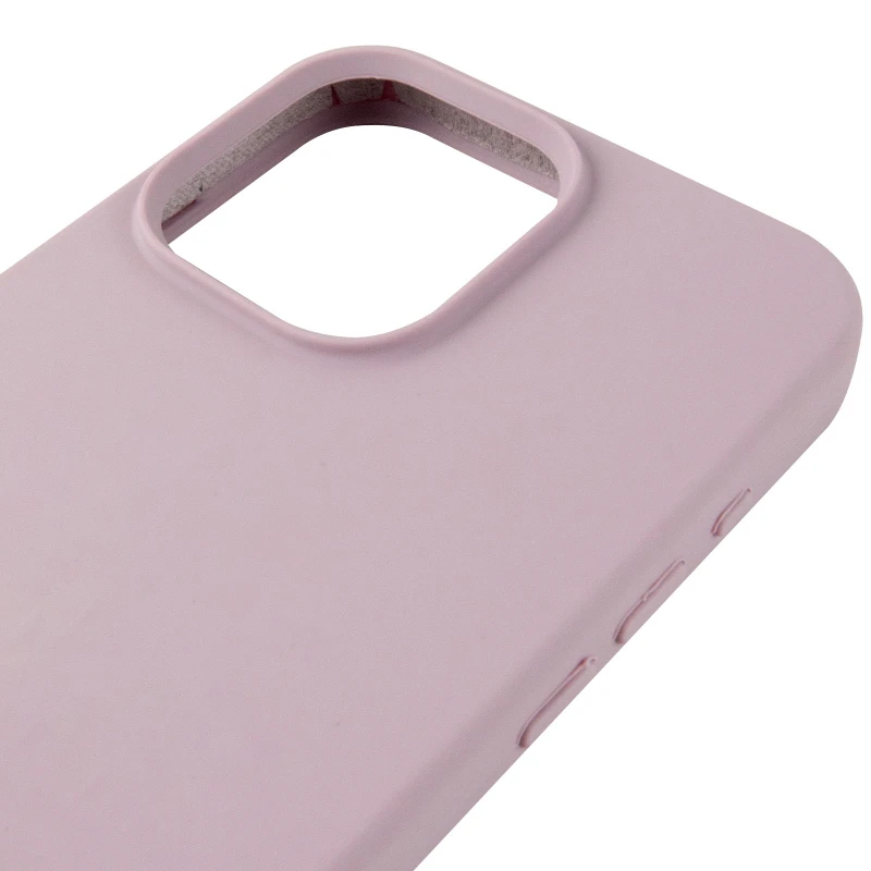 Чохол з закритим низом Silicone Case на Apple iPhone 14 Pro (6.1") – Сірий / Lavender. Фото 8 з 9