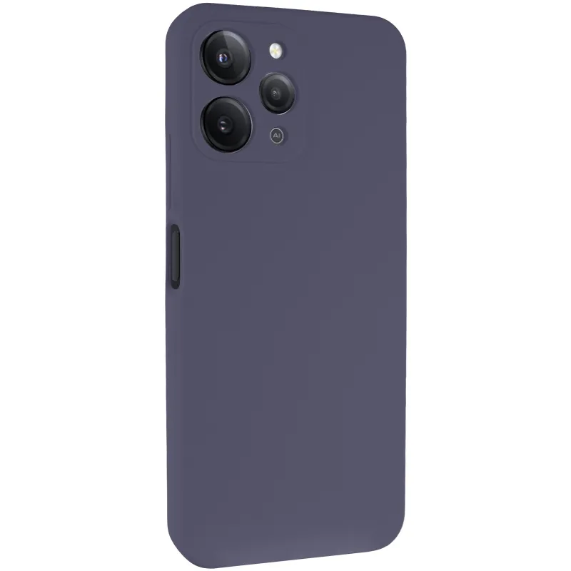 Чохол Silicone Case Lakshmi Premium із закритою камерою для Xiaomi Redmi 12 – Сірий / Dark Gray. Фото 3 з 10