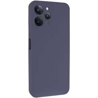 Чохол Silicone Case Lakshmi Premium із закритою камерою для Xiaomi Redmi 12 — Сірий / Dark Gray