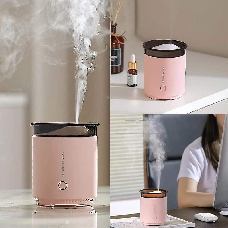 Зволожувач повітря з підсвічуванням WX106 Type-C/5V USB 200ml – Pink. Фото 2 з 5