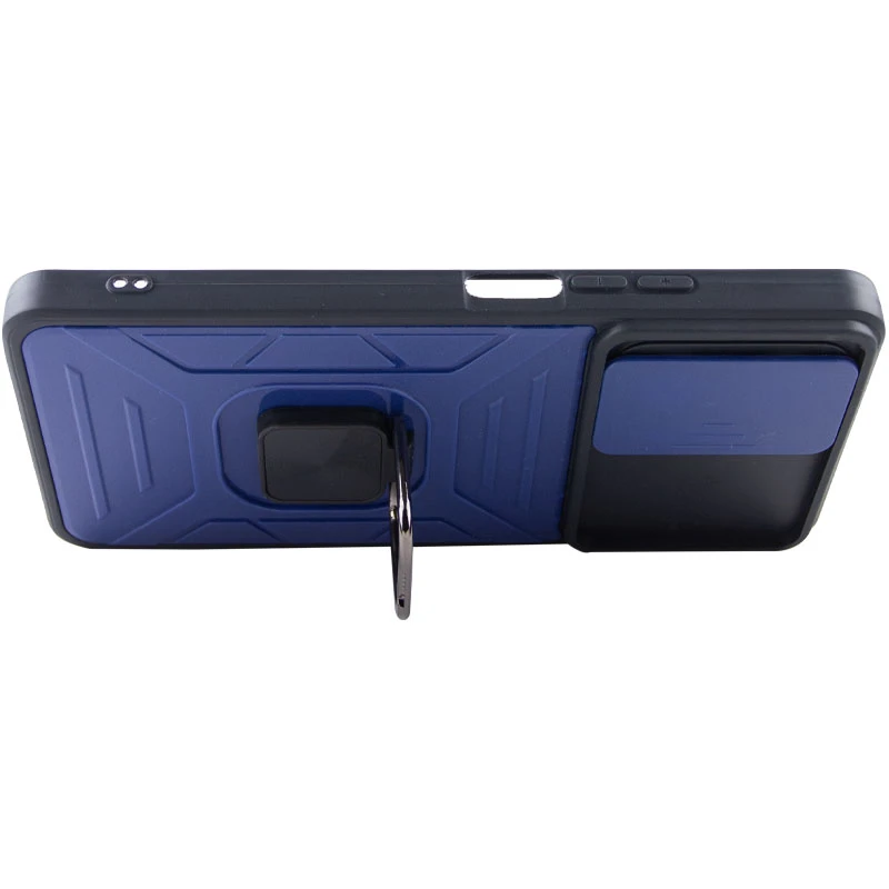 Протиударний чохол Flash зі шторкою для камери та кільцем на Xiaomi 11T / 11T Pro – Blue. Фото 6 з 7