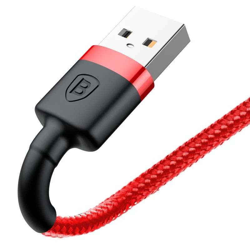 Дата кабель Baseus Cafule Lightning Cable 1.5A (2m) – Червоний. Фото 2 з 4