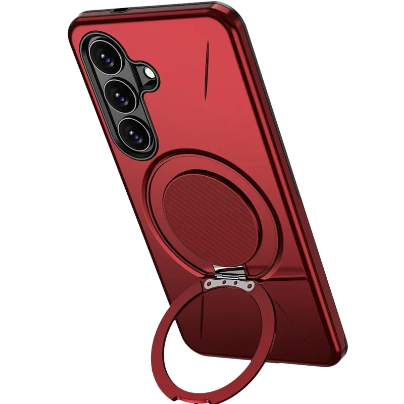 TPU+PC чохол Kalebol Magnetic Case для Samsung Galaxy A56 5G – Red. Фото 3 з 3
