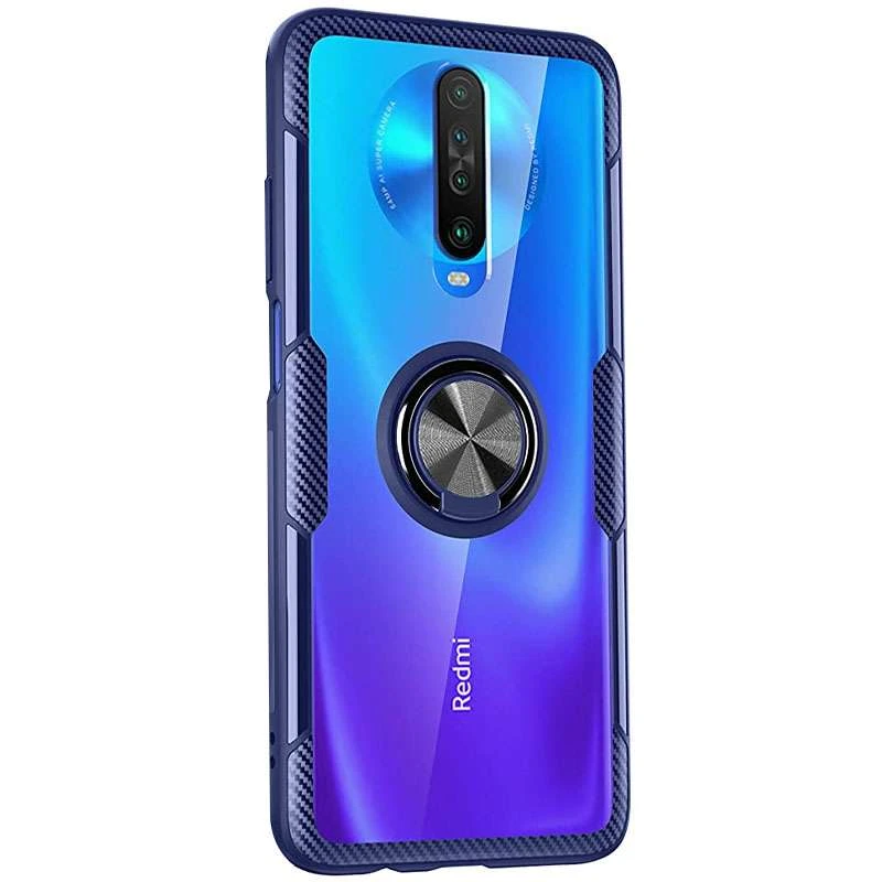 

Чохол Deen CrystalRing з магнітним кільцем на Xiaomi Redmi K20 / K20 Pro / Mi9T / Mi9T Pro (Безбарвний / Синій)