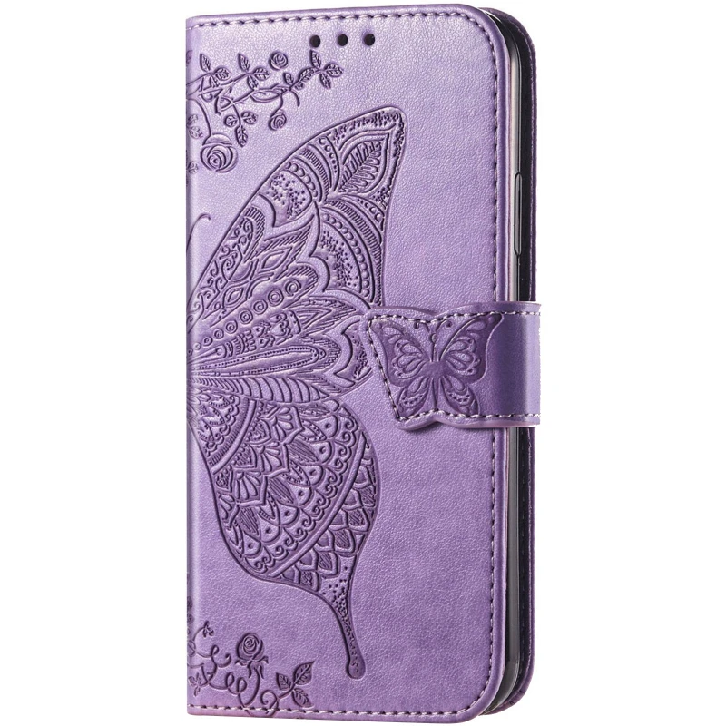 Кожаный чехол-книжка Butterfly Pattern для Samsung Galaxy A36 5G – Lavender. Фото 1 из 4
