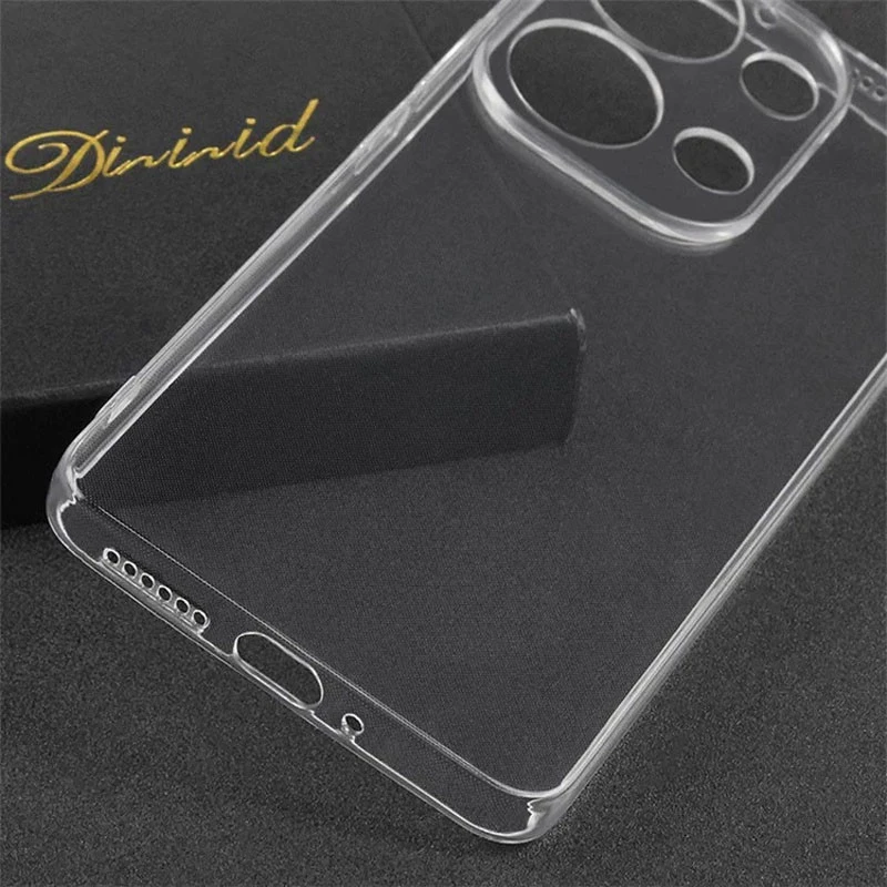 Ультратонкий силіконовий чохол 1,5 мм з захистом камери на Xiaomi Poco X6 – Безбарвний (прозорий). Фото 3 з 4