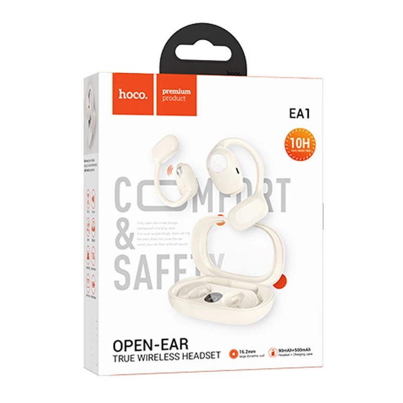 Беспроводные TWS наушники Hoco EA1 Spectrum – Milky White. Фото 3 из 3