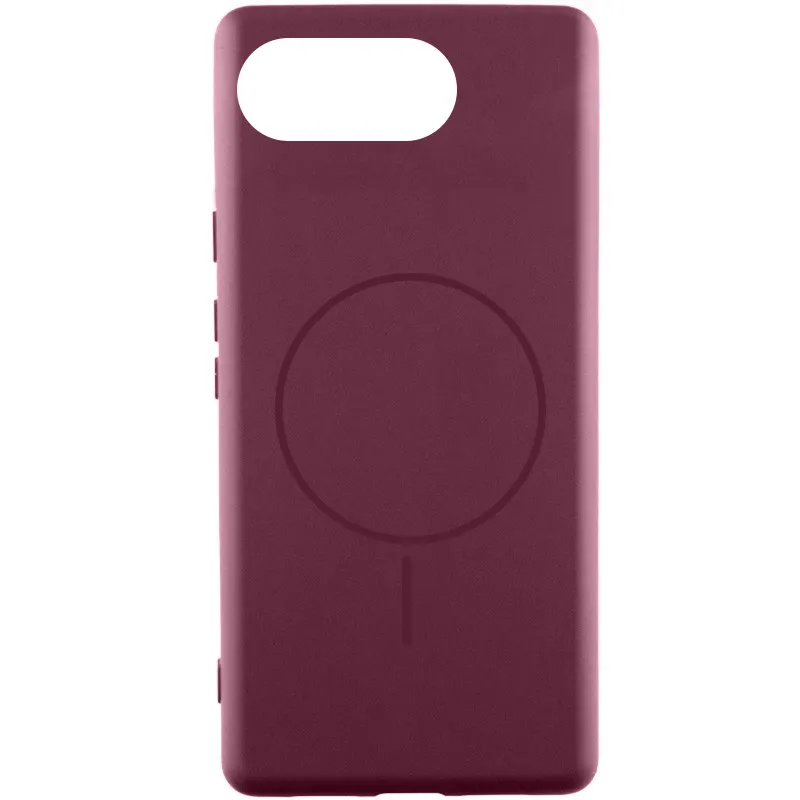 Чехол Silicone Cover Lakshmi (AA) with Magnetic Fit для Google Pixel 10a – Бордовый / Marsala. Фото 1 из 1