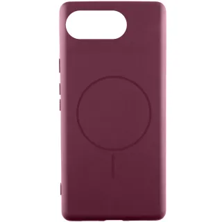 Чехол Silicone Cover Lakshmi (AA) with Magnetic Fit для Google Pixel 10a — Бордовый / Marsala