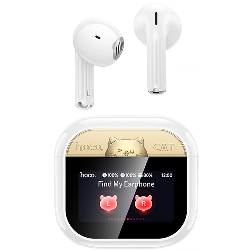 Бездротові TWS навушники Hoco EW89 Kissa – White. Фото 5 з 7