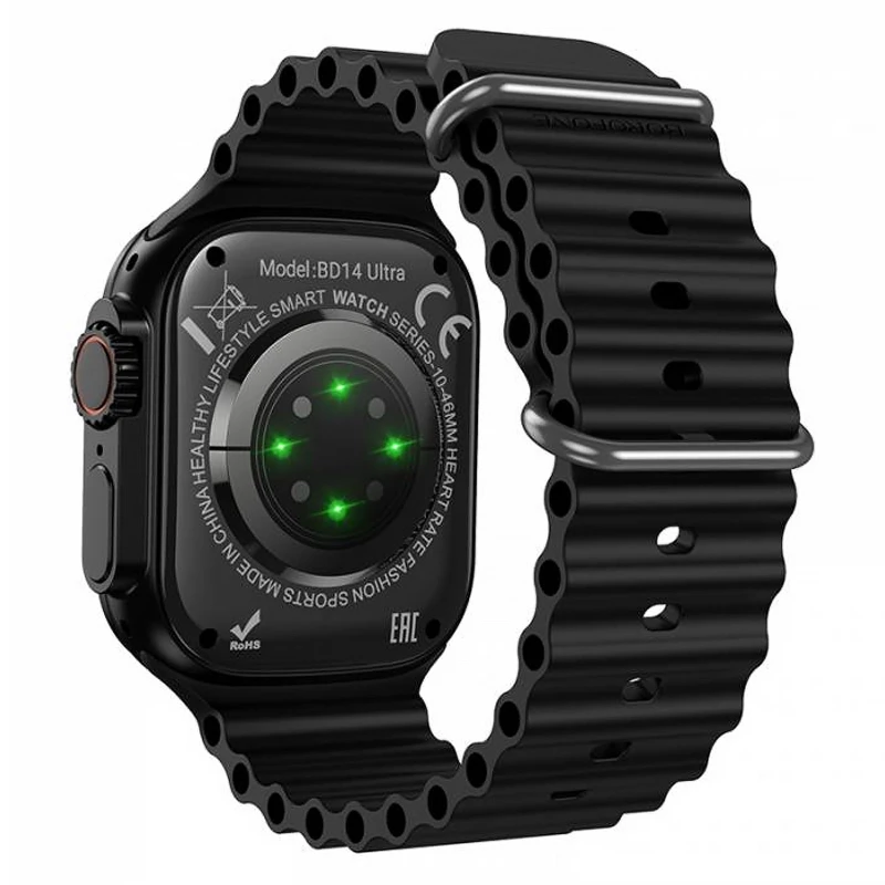Смарт-годинник Borofone BD14 Ultra Smart sports watch (call version) – Black. Фото 3 з 4